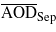 ${\overline{\mathrm{AOD }}}_{\mathrm{Sep }}$