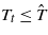 ${T}_{t}\leq \hat {T}$