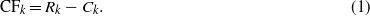 Equation (1)