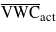 ${\overline{\mathrm{VWC}}}_{\mathrm{act}}$