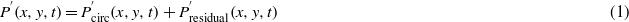 Equation (1)