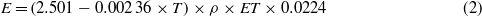 Equation (2)