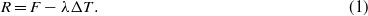 Equation (1)