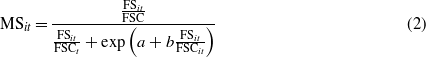 Equation (2)