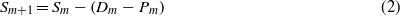 Equation (2)