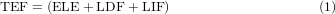 Equation (1)