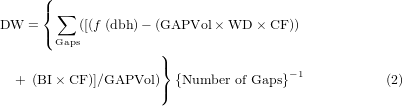 Equation (2)