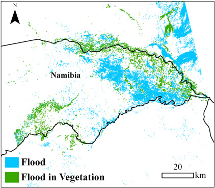 Namibia Water Map.pdf Flood extent mapping for Namibia using change detection and ...