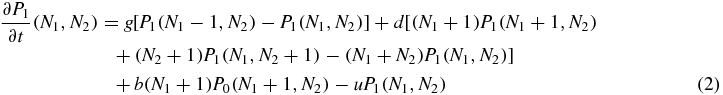 Equation (2)