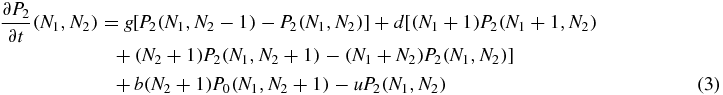 Equation (3)