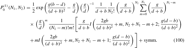 Equation (100)