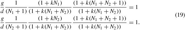 Equation (19)