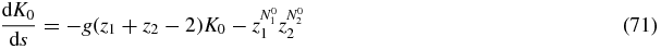 Equation (71)
