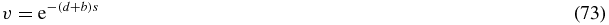 Equation (73)