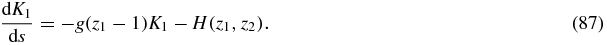 Equation (87)