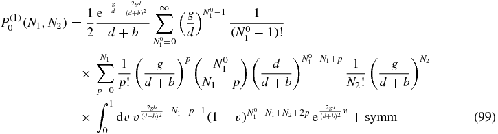Equation (99)