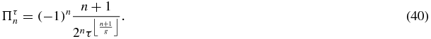 Equation (40)
