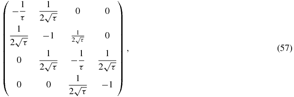 Equation (57)