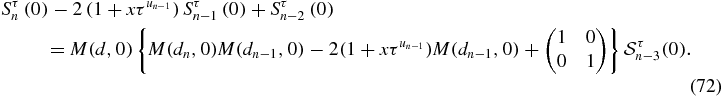 Equation (72)
