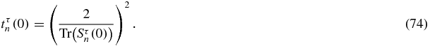 Equation (74)