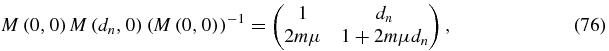 Equation (76)