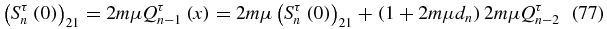 Equation (77)