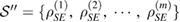 $\mathcal{S}^{\prime\prime}=\lbrace\rho_{SE}^{(1)}, \;\rho_{SE}^{(2)}, \;\cdots , \;\rho_{SE}^{(m)}\rbrace$