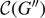 $\mathcal{C}({G}^{{\prime\prime}})$