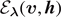 ${\mathcal{E}}_{\boldsymbol{\lambda }}(\boldsymbol{v},\boldsymbol{h})$
