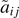 ${~{a}}_{ij}$