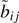 ${~{b}}_{ij}$
