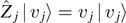 ${\hat{Z}}_{j}\left\vert \enspace {v}_{j}\right\rangle ={v}_{j}\left\vert \enspace {v}_{j}\right\rangle $