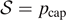 $\mathcal{S}={p}_{\text{cap}}$