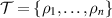 $\mathcal{T} = \{\rho_1,\ldots,\rho_n\}$