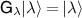$\mathsf{G}_\lambda |\lambda\rangle = |\lambda\rangle$