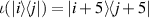 $\iota(|i\rangle \! \langle j|) = |i+5\rangle \! \langle j+5|$