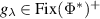 $g_\lambda \in \mathrm{Fix}(\Phi^*)^+$