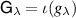 $\mathsf{G}_\lambda = \iota(g_\lambda)$