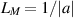 $L_M = 1/|a|$