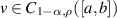 $v\in C_{1-\alpha,\rho}([a,b])$