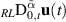 $\unicode{x200B} _{RL}\textrm{D}_{0,t}^{\tilde{\alpha}} \mathbf{u}(t)$