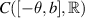 $C([-\theta,b],\mathbb{R})$