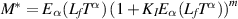 $M^* = E_{\alpha}(L_fT^{\alpha})\left(1+K_IE_{\alpha}(L_fT^{\alpha})\right) ^m$