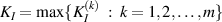 $K_I = \max\{K^{(k)}_I\;:\;k = 1,2,\ldots,m\}$