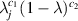 $\lambda_j^{c_1}(1 - \lambda)^{c_2}$