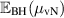 $\mathbb{E}_\textrm{BH} ( \mu_\textrm{vN} )$