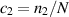 $c_2 = n_2/N$