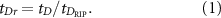 Equation (1)