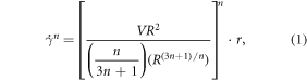 Equation (1)