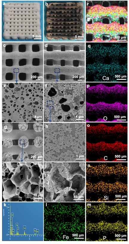 Multifunctional 4D printed shape memory composite scaffolds with ...